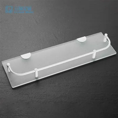 Mensola per doccia in vetro smerigliato