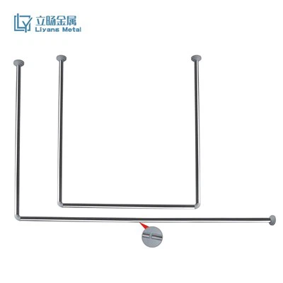 Supporto per bastone per tende a forma di U