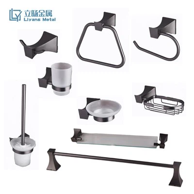 Set di accessori da bagno in nichel lucido